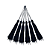 Pingente de Seda Tassel 7cm | Cor: Preto - Imagem 1