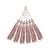 Pingente de Seda Tassel 7cm | Cor: Rose - Imagem 1