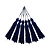 Pingente de Seda Tassel 7cm | Cor: Azul Marinho - Imagem 1