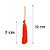 Pingente de Seda Tassel 7cm | Cor: Laranja Neon - Imagem 2