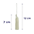Pingente de Seda Tassel 7cm | Cor: Off White - Imagem 2