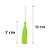 Pingente de Seda Tassel 7cm | Cor: Verde Neon - Imagem 2
