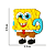 Aplique Emborrachado Escolar Personagem Bob Esponja - Imagem 2