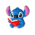 Aplique Emborrachado Escolar Stitch ou Angel com Livro - Imagem 3