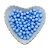 Miçanga Bola Lisa Leitosa Passante 8mm 25g | Cor: Azul Candy - Imagem 1