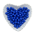 Miçanga Bola Lisa Leitosa Passante 8mm 25g | Cor: Azul Royal - Imagem 1