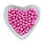 Miçanga Bola Lisa Leitosa Passante 8mm 25g | Cor: Rosa Médio - Imagem 1