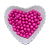 Miçanga Bola Lisa Leitosa Passante 8mm 25g | Cor: Rosa Pink - Imagem 1