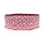 Fita de Renda Com Pontos Cruzados 38mm | Metro | Cor: Rosa - Imagem 1