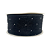 Fita Organza Voal Com Strass 38mm | Metro | Cor: Preto - Imagem 1