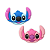 Aplique Emborrachado Personagem Rosto Stitch - Imagem 1