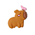 Aplique Emborrachado Capivara - Imagem 1