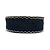Fita Tweed Quadriculada Com Borda Trabalhada 38mm | Metro | Cor: Preto - Imagem 1