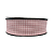 Fita de Linho Com Borda Trabalhada 38mm | Metro | Cor: Rosa - Imagem 1