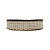 Fita Tweed Quadriculada Com Borda Trabalhada 25mm | Metro | Cor: Marrom - Imagem 1