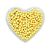 Pompom Mini 10mm C/ 100 unidades | Cor: Amarelo Bebê - Imagem 1