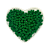 Pompom Mini 10mm C/ 100 unidades | Cor: Verde Bandeira - Imagem 1