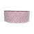Fita Estampada Com Mini Margarida Pequena 38mm | Metro | Cor: Rosa - Imagem 1