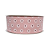 Fita Estampada Com Mini Margarida Pequena 38mm | Metro | Cor: Rose - Imagem 1