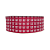 Fita Pied De Poule 38mm | Metro | Cor: Vermelho - Imagem 1
