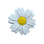 Aplique Emborrachado Flor Margarida - Imagem 1