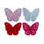 Aplique Borboleta Organza Dupla - Imagem 1
