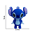 Pingente Emborrachado Para Chaveiro Personagem Stitch e Angel Com Luva - Imagem 2