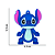 Pingente Emborrachado Para Chaveiro Personagem Stitch e Angel - Imagem 2