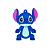 Pingente Emborrachado Para Chaveiro Personagem Stitch e Angel - Imagem 3