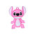 Pingente Emborrachado Para Chaveiro Personagem Stitch e Angel - Imagem 4