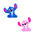 Aplique Emborrachado Personagem Stitch e Angel 10 - Imagem 1