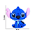 Aplique Emborrachado Personagem Stitch e Angel 9 - Imagem 2