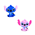 Aplique Emborrachado Personagem Stitch e Angel 9 - Imagem 1