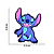 Aplique Emborrachado Personagem Stitch e Angel 8 - Imagem 2