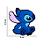Aplique Emborrachado Personagem Stitch e Angel 1 - Imagem 2
