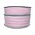Fita Organza Com Listras Pespontadas | Metro | Cor: Rosa Bebê - Imagem 1