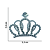 Aplique Coroa Princesa com Strass - Imagem 2