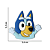 Aplique Emborrachado Personagem Bluey e Bingo - Imagem 2