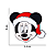 Aplique Emborrachado Personagem Mickey Natal - Imagem 2