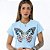 T-SHIRT BORBOLETA-AZUL BEBÊ - Imagem 1