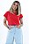 T-SHIRT LISA - VERMELHO - Imagem 1