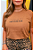 T-SHIRT  IT'S NEVER TOO LATE FOR FUN - DOCE DE LEITE - Imagem 3