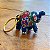 Chaveiro Elefante de Madeira Artesanal Azul - Imagem 2