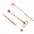 Kit Acessórios Para Velas - Aparador, Apagador e Puxador De Pavio - Rose Gold - Imagem 2