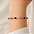 PULSEIRA FEMININA COM ÁGATA ROXA "VIOLET ESSENCE" - Imagem 1