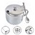Açucareiro Inox 450ml com Tampa e Colher - Imagem 3
