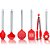 Kit Silicone Utensílios de Cozinha 6 Pçs - Imagem 1