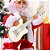Papai Noel Musical Guitarrista com Movimento Luz e Som - Imagem 3