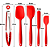Kit Confeitaria 5 Utensílios de Cozinha em Silicone - Imagem 3