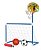 Trave 2x1 Futebol Golzinho Cesta Basquete com Bolas e Bomba - Imagem 1